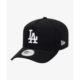 뉴에라 남녀공용 MLB 화이트 온 블랙 LA 다저스 K프레임 면 볼캡 13583794, 1개