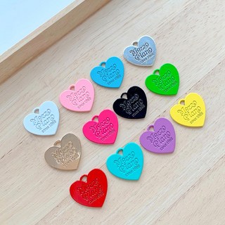 자꾸자꾸마켓 메조피아노 하트 펜던트 12종세트 참장식