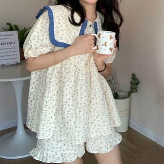 유니온 러블리 홈웨어 프릴 상하의 잠옷세트