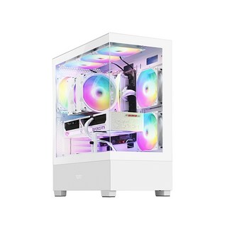 DARKFLASH DARKFLASH DS500 RGB 화이트 (미들타워), 1개, 선택하세요