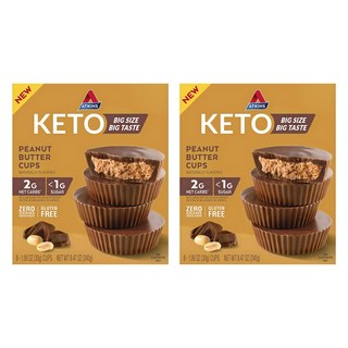앳킨스 피넛 버터 컵 8개입, 2개, 240g