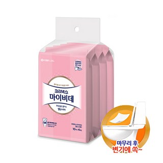 크리넥스 마이비데 밸런스케어 번들팩 10매X4팩, 10개입, 4개