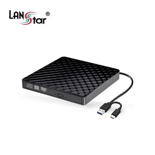 랜스타 USB A/C타입 외장 ODD, LS-EXODD-N, 1개