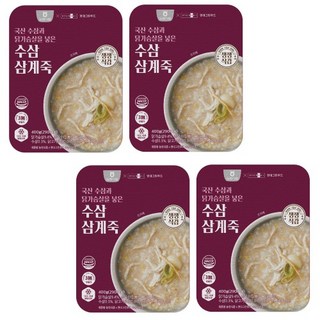농협식품X현대그린푸드 수삼삼계죽 400g 4개 간편한 맛있는 식사 간식 야식 혼밥 자취 캠핑