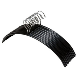 도도 라운드 논슬립 니트 옷걸이 어깨뿔방지, 블랙, 50개