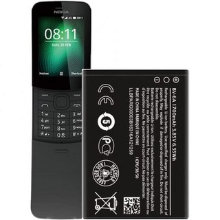 BV6A 배터리 노키아 8110 4G TA1048 TA1059 TA1067 TA1295 2720V 1700mAh 3.85V6.55Wh 대체, BV6A 배터리 노키아 8110 4G TA1048 TA, 1개