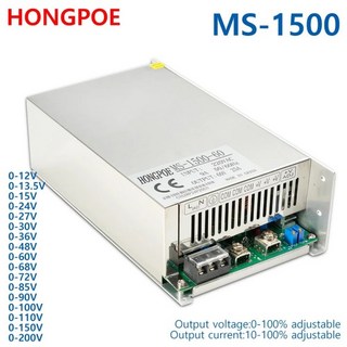 1500W 가변 스위칭 전원 공급 장치 0-12V 13.5V 48v AC/DC 단일 출력 SMPS, 01 1500W, 01 220V, 15 0-12VDC