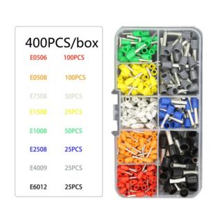 펜홀단자 400EA 페룰 펜홀 페놀 ferrule 핀 단자 커넥터 터미널 디오일렉 크림프 배선 전선 연결, 1개