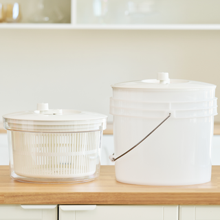 야마켄 업소용 대용량 야채 채소 샐러드 탈수기 버킷 15L, 버킷 × 1개, 화이트, 1개