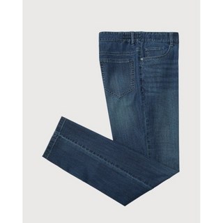 인디안 [25년 봄 여름 최저가] 면혼방 사이드 밴드 인디고 워싱 스판 청바지 777-1381-DL4S