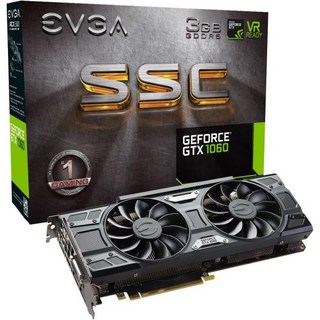EVGA GeForce GTX 1060 3GB SSC 게이밍 ACX 3.0 GDDR5 LED DX12 OSD 지원 그래픽 카드03GP46167KR