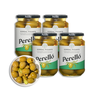 페렐로 고달 피칸테 올리브 병(유리), 350g, 4개