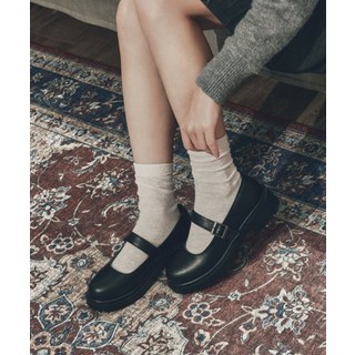 커스텀에이드 CUSTOMADE WOMAN 4.5cm 라운드토 청키 메리제인 루디 CW0053BK
