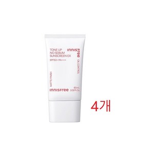 이니스프리 톤업 노세범 선스크린 EX SPF50+ PA++++, 60ml, 4개
