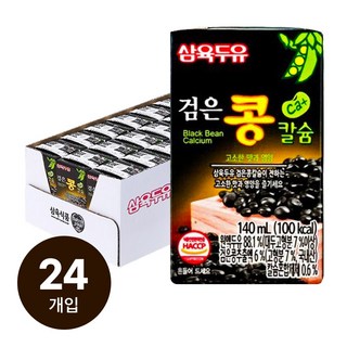 삼육두유 검은콩칼슘 140ml 24팩, 24개