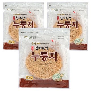 한푸드 한끼뚝딱누룽지 400g, 3개