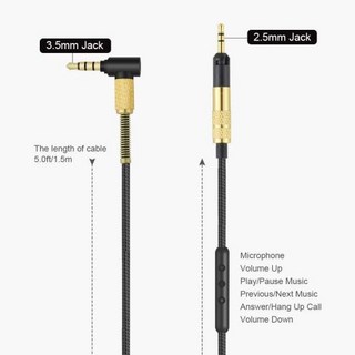 헤드폰 교체 오디오 케이블 젠하이저 HD518 HD558 HD598 HD595 HD559 HD569 HD579 HD599 마이크 없음