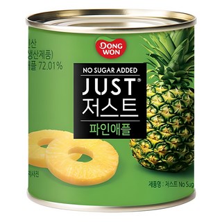 동원 JUST 저스트 노슈가 파인애플 통조림, 1개, 425g