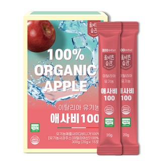 올바른습관 애사비스틱 애플사이다비니거 이탈리아 유기농 HACCP인증 사과식초, 1박스, 300g