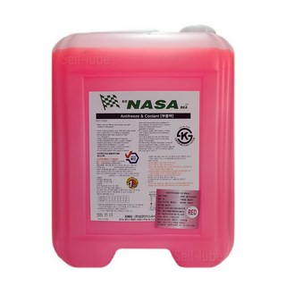 KS정품 NASA 나사 장수명 부동액 원액 18L 적색(레드) 5년10만km 대용량 말통, 1개