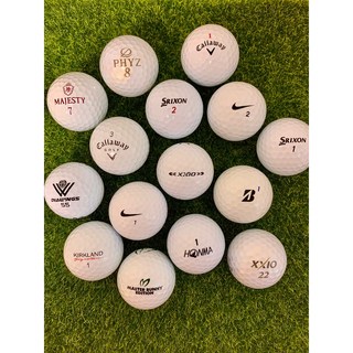 A급 칼라 혼합 50알 골프 로스트볼, 화이트혼합, 1개입, 50개