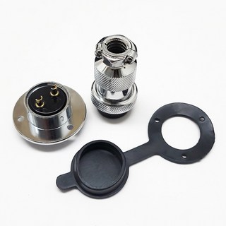 써큘러 커넥터 항공단자 연결링 마름모 원형 캡커버 12mm 16mm 20mm 25mm 2P~9P 커넥터 항공잭 암수세트 암수개별, 원형 암수세트, 9p, 1개