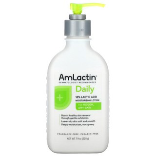 Amlactin 데일리 12% 젖산 보습 로션 무향 7.9 oz (225 g) 2팩, 1개, 225g
