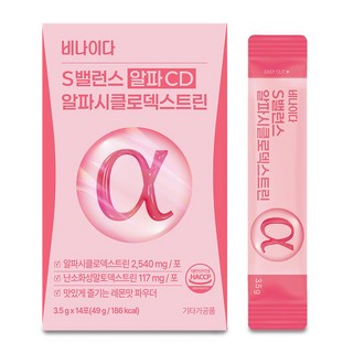 비나이다 S밸런스 알파CD 분말 식약청인증 다이어트 알파시클로덱스트린 난소화말성덱스트린, 1개, 49g