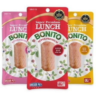 런치 보니또 30개 참치/치킨/가쓰오부시 고양이간식, 02.참치×30개, 22g