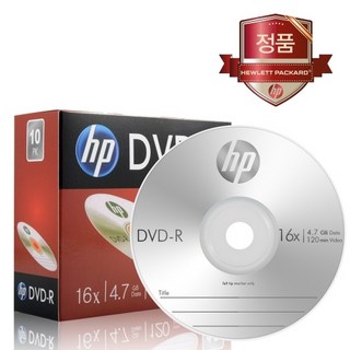 DVD-R 16X 슬림 개별포장 4.7GB 120MIN 갑 10개입, 1개