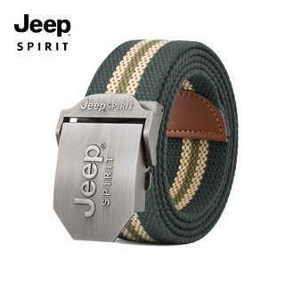 JEEP SPIRIT 남자 캐쥬얼 스트라이프 버클 벨트 T0498 남자벨트