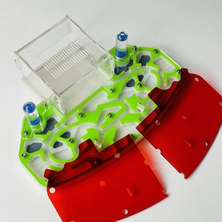 곤충개미농장키우기 대형 24x18cm 아크릴 둥지 경막 이동 확장 교육 키트 서식지 Formicarium, 1)Green, 1개