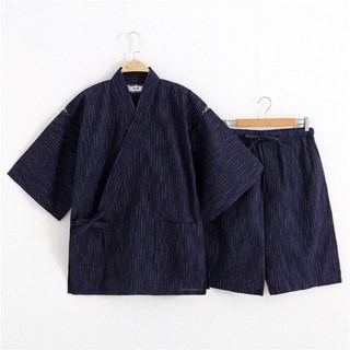 남자 진베이 일본 유카타 세트 실내복 상하의 루즈핏 스트라이프 20종