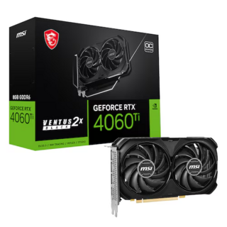 MSI MSI 지포스 RTX 4060 Ti 벤투스 2X 블랙 OC D6 8GB