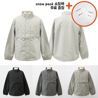 스노우피크 캠플 스탠드넥 바람막이 아노락 자켓