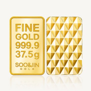 수앤진골드 프리미엄 골드바 24K 순금 37.5g 금테크 금괴 금덩어리 투자형골드바 미니골드바