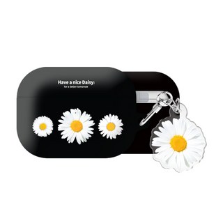 데이지라벨 에어팟 에어팟프로 시리즈 하드 케이스 키링 세트, 데이지라벨-004, AirPods(4세대), 1개