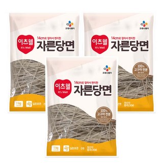 씨제이프레시웨이 이츠웰 자른당면 14cm, 1kg, 3개