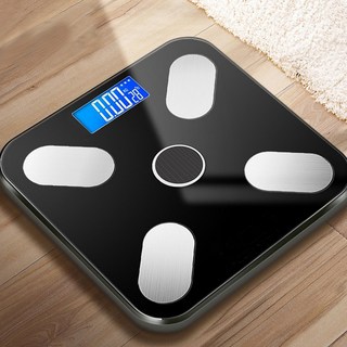 스마트 체지방 전자 체중계 블루투스 가정용 충전식 정확한 측정 디지털 체중계 모던한 디자인 부모님 선물용 건강 관리용 체중계, 1개