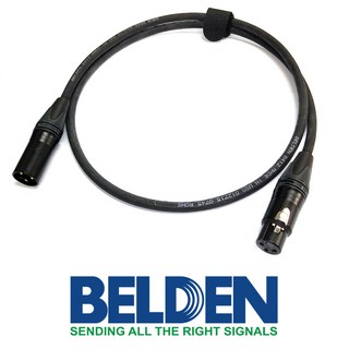 벨덴 8412 XLR(암)-XLR(수) 케이블 2M 블랙 [뉴트릭], 1개