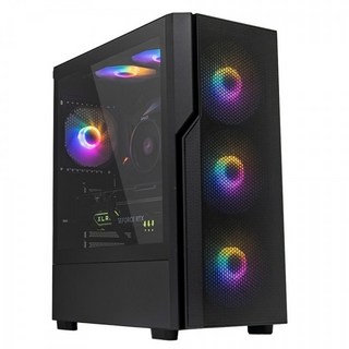 마이크로닉스 COOLMAX 스테디 (블랙) ATX 미들 컴퓨터 PC 케이스