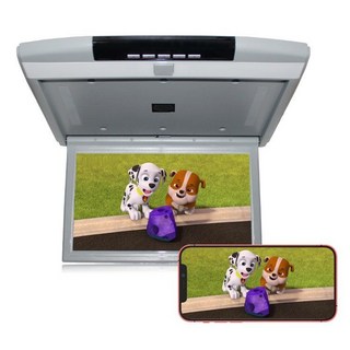 차량용 천장 모니터 17인치 MP5 스크린 LCD 조명 일체형, 8 17인치 USB/HDMI/미러링 그레이/블랙