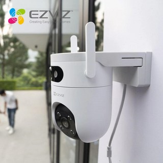 이지비즈 야외용 CCTV H9C Dual 홈카메라 IP 실외용 방수 클라우드 캠 보안 사무실 가게, 1개(당일발송