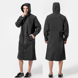 이지코튼 바람막이 코트형 레인코트 무지 XL