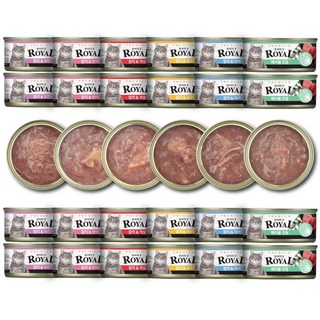 프리미엄 로얄 데일리 고양이캔, 30개, 60g, 6종콤보