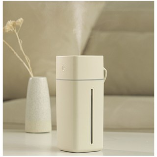 데일리 USB 미니 가습기 500ml 책상용 탁상용 필터2개 포함, 아이보리