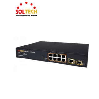 솔텍 SFC510LRP POE 8포트 SFP 1포트 POE 광 스위치허브, 1개