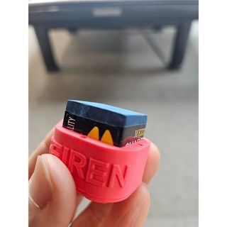 당구 컬러 이니셜 초크케이스 사각형, 1개, 블랙