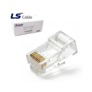 RJ45 커넥터 CAT5E CAT6 8P8C 1개 LS전선