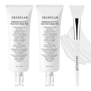 디어글램 탄력 코르셋 72.0 유리알 광채 콜라겐팩 60ml, 2개, 1개입